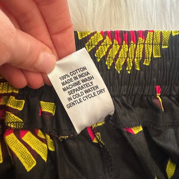 Kara Chic African Printed Maxi Skirt Elastic Waist Belted Cotton Midi - Picture 8 of 9